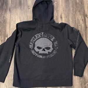 Harley-Davidson Charcoal Skull Hoodie